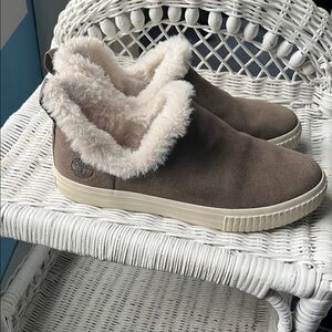 Timberland Women's Brown Fur-Lined boot sneakers